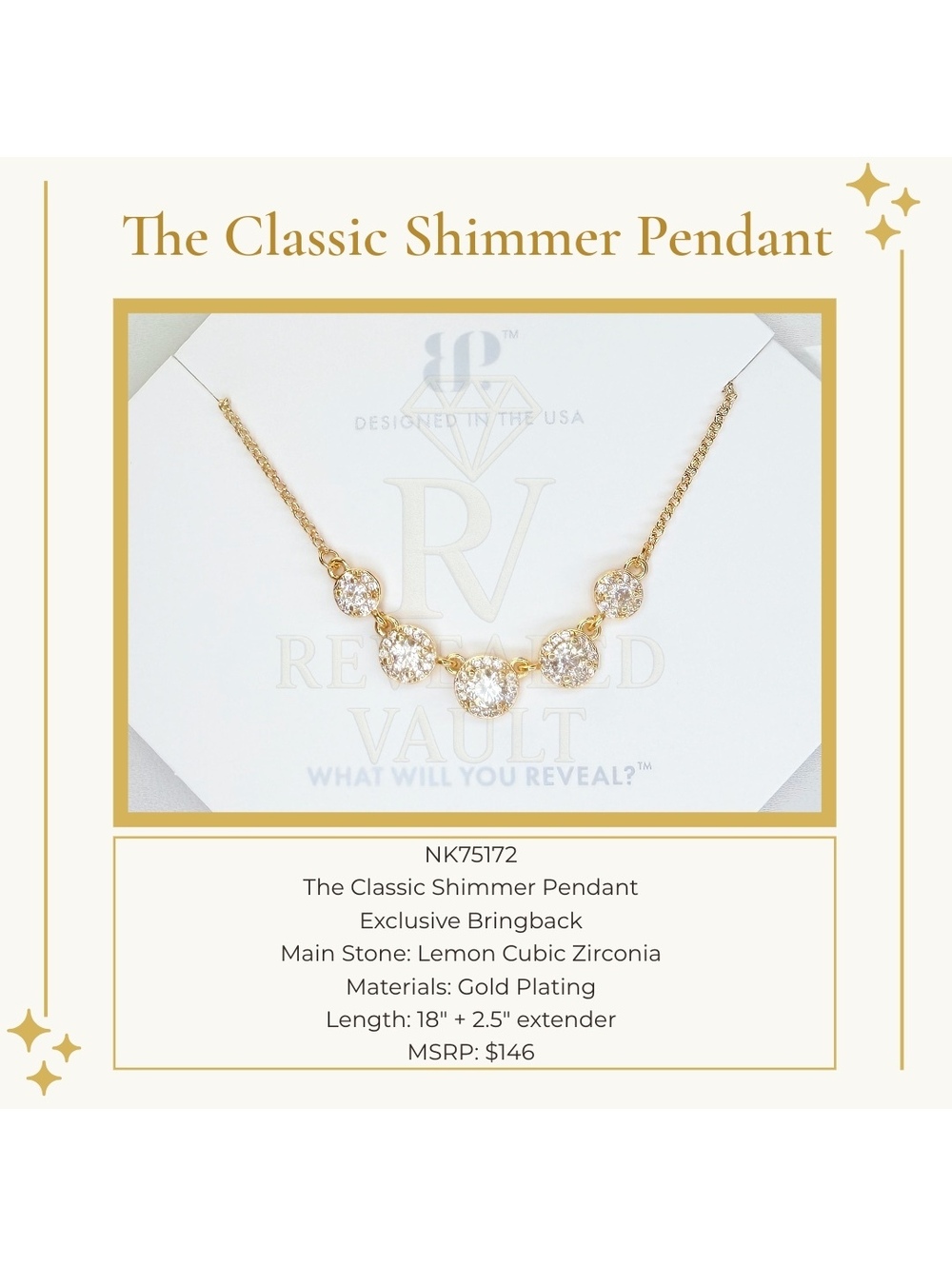 The Classic Shimmer Pendant - OG